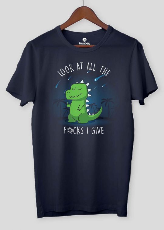 Look At All Navy Half Sleeve T-shirt For Men