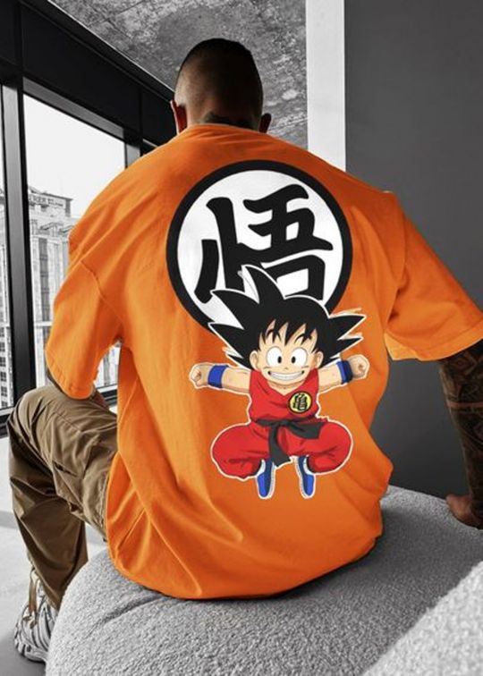 Goku Dragon Ball Z Oxyfire Oversized T-Shirt For Men