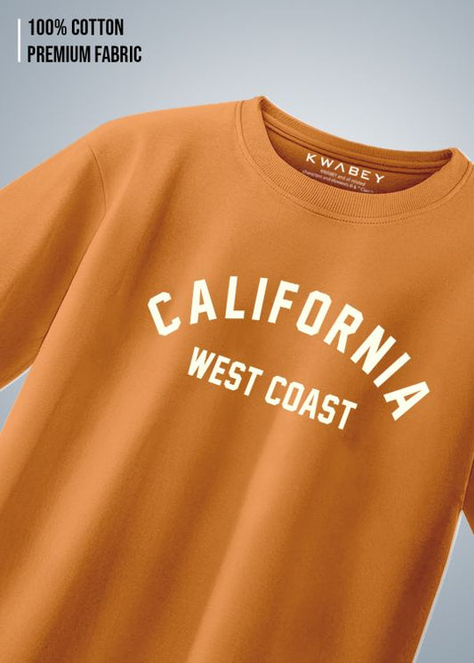 California - West Coast Premium Rust Oversize T-Shirt for Men