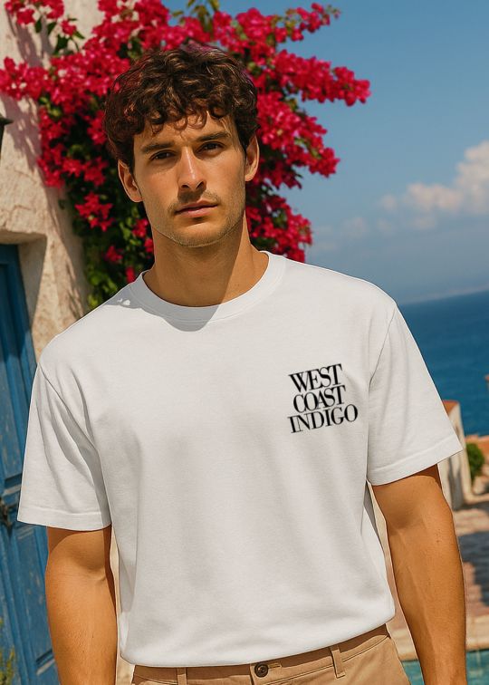 West Coast Indigo Premium Egg Shell Men Oversized T-shirt