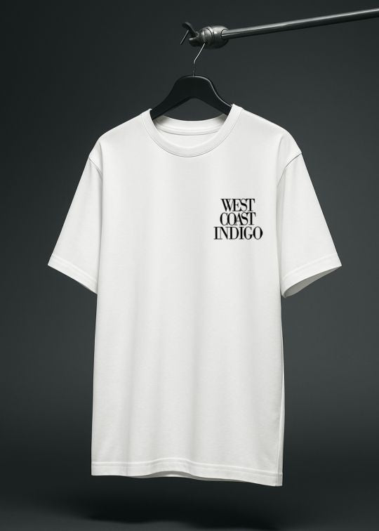 West Coast Indigo Premium Egg Shell Men Oversized T-shirt