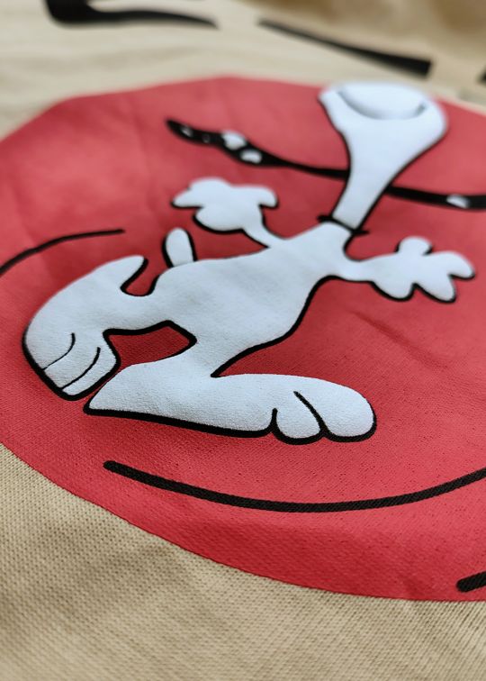 Snoopy Peanuts Premium Beige Oversized T-shirt For Men