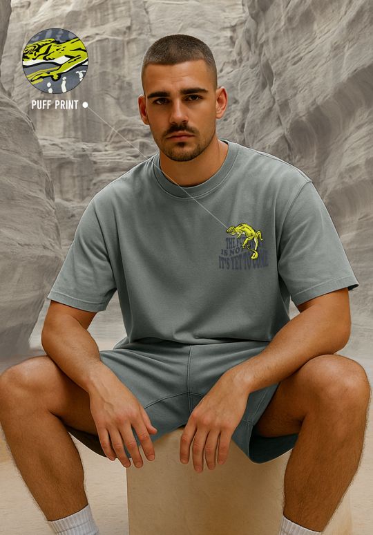 Future is not here Premium Ultimate Grey Oversized T-shirt For Men