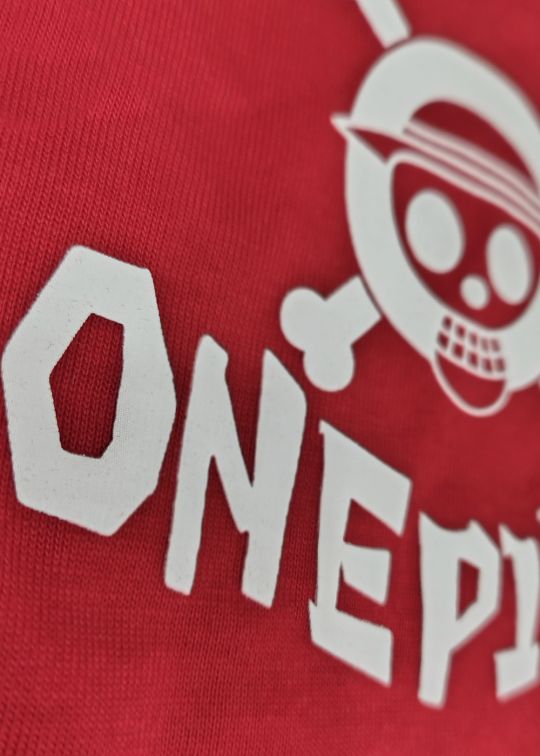 One Piece Premium Red Oversized T-shirt For Men