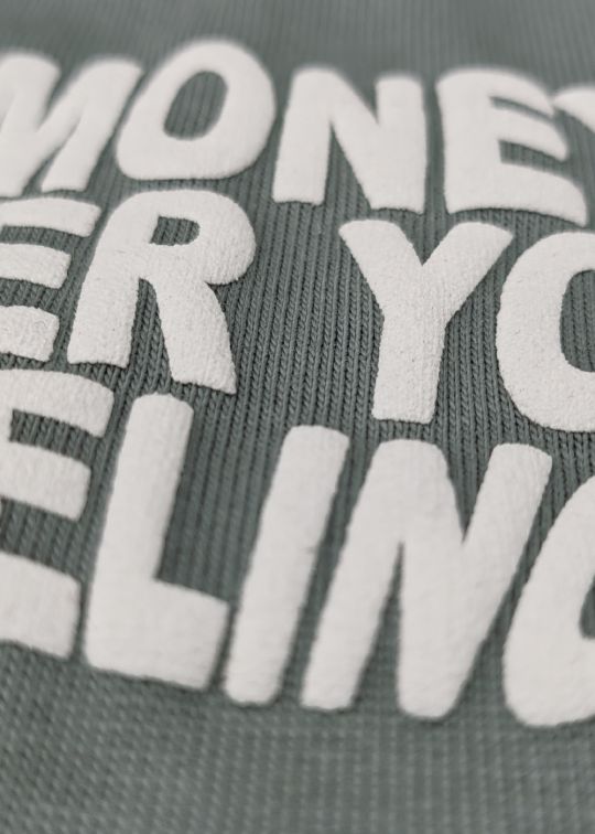 Money Over UR Feelings Premium Ultimate Grey Oversized T-shirt For Men