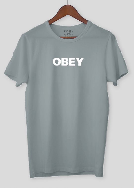 Obey Ultimate Grey Half Sleeve T-shirt For Men