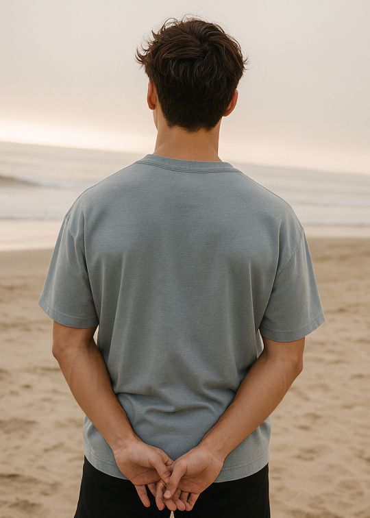 Chill Out Ombre Ultimate Grey Oversized T-shirt For Men