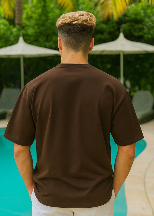 Chillin & Sippin Premium Coffee Oversized T-shirt For Men