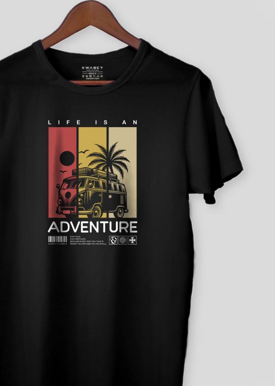 Adventure Vacations Half Sleeve T-shirt For Men