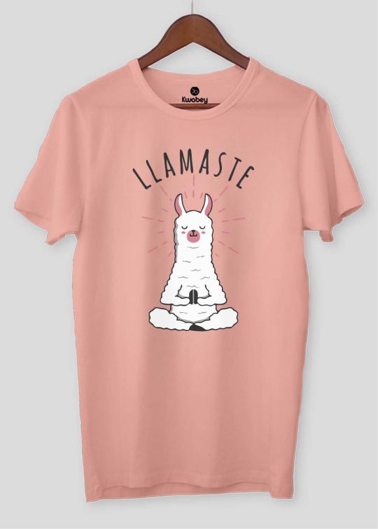 Lamaste Mustard Half Sleeve T-shirt For Men