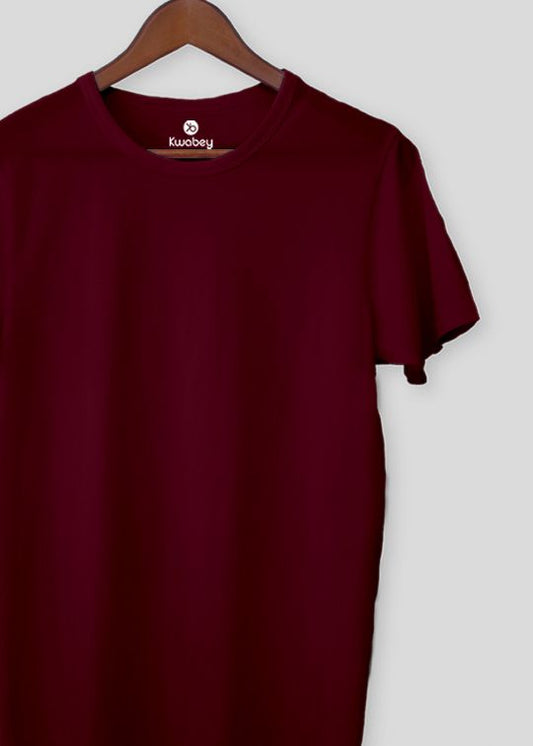 Cherish The Basic Maroon Half Sleeve T-Shirt For Men