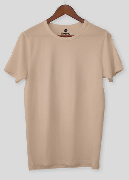 Cherish The Basic Pastel Pink Half Sleeve T-Shirt For Men
