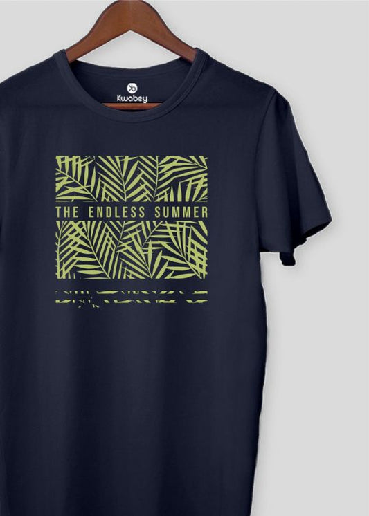 Endless Summer Navy Half Sleeve T-shirt For Men