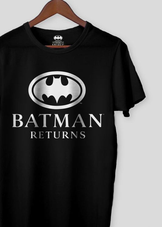 Batman Returns Black Half Sleeve T-Shirt For Men