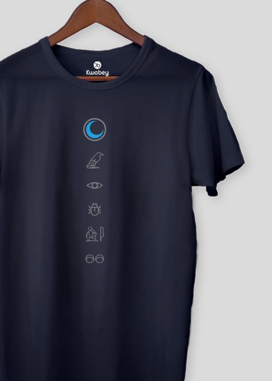 Moon Knight Graphics Navy Half Sleeve T-shirt For Men