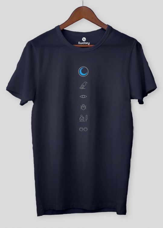 Moon Knight Graphics Navy Half Sleeve T-shirt For Men