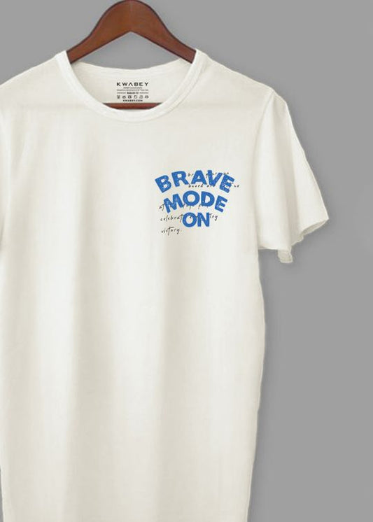 Brave Mode Egg Shell Half Sleeve T-Shirt For Men
