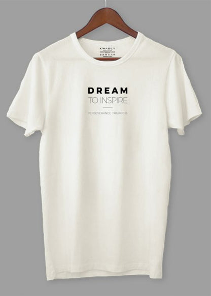 Dream To Inspire Egg Shell Half Sleeve T-shirt For Men 