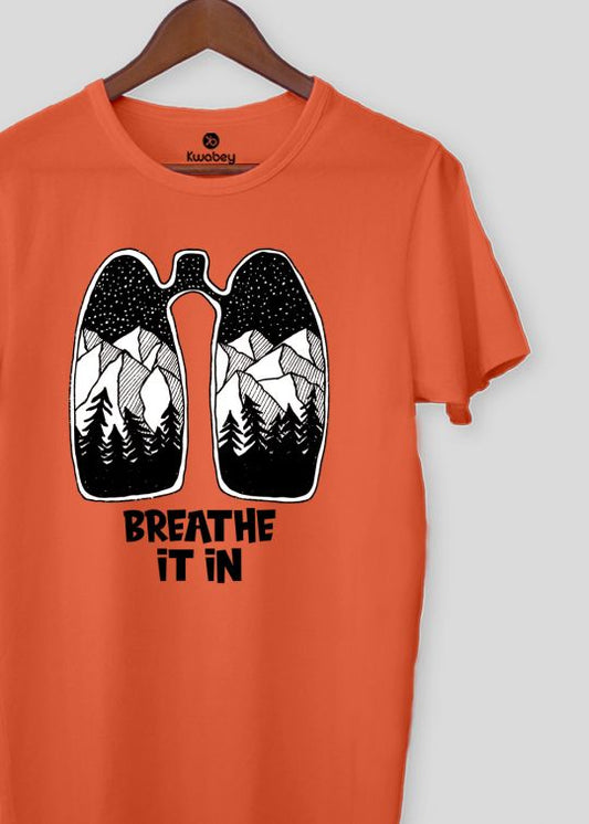 Breath It In Oxyfire Half Sleeve T-Shirt For Men