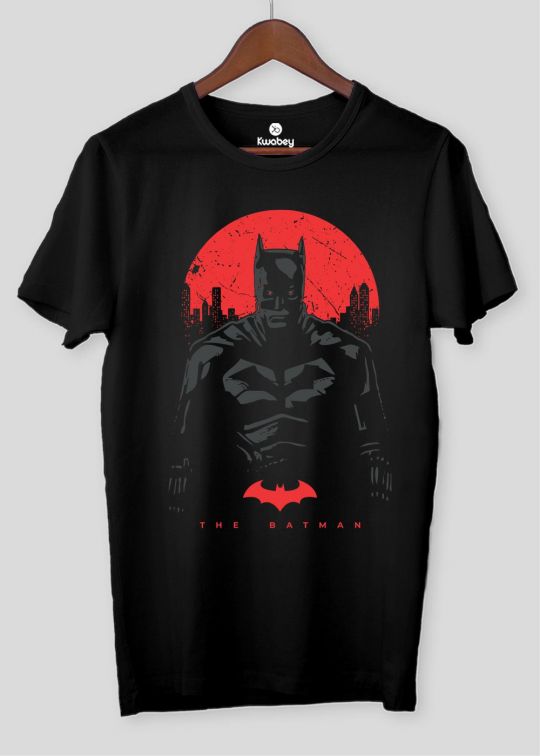 The Batman Black Half Sleeve T-shirt For Men