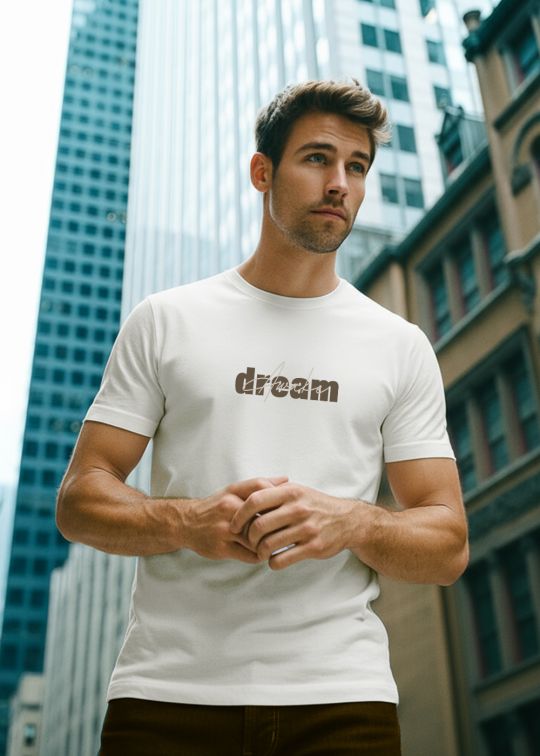 Awake Dreams Egg Shell Half Sleeve Tshirt For Men