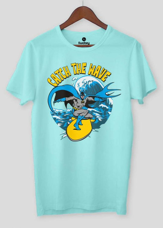 Batman Surf Up Aqua Half Sleeve T-shirt For Men