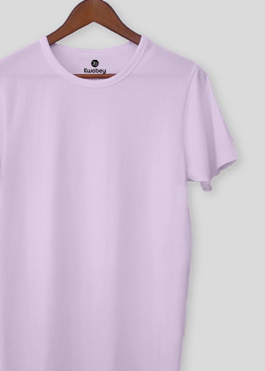 Cherish The Basic Lilac Half Sleeve T-shirt For Men