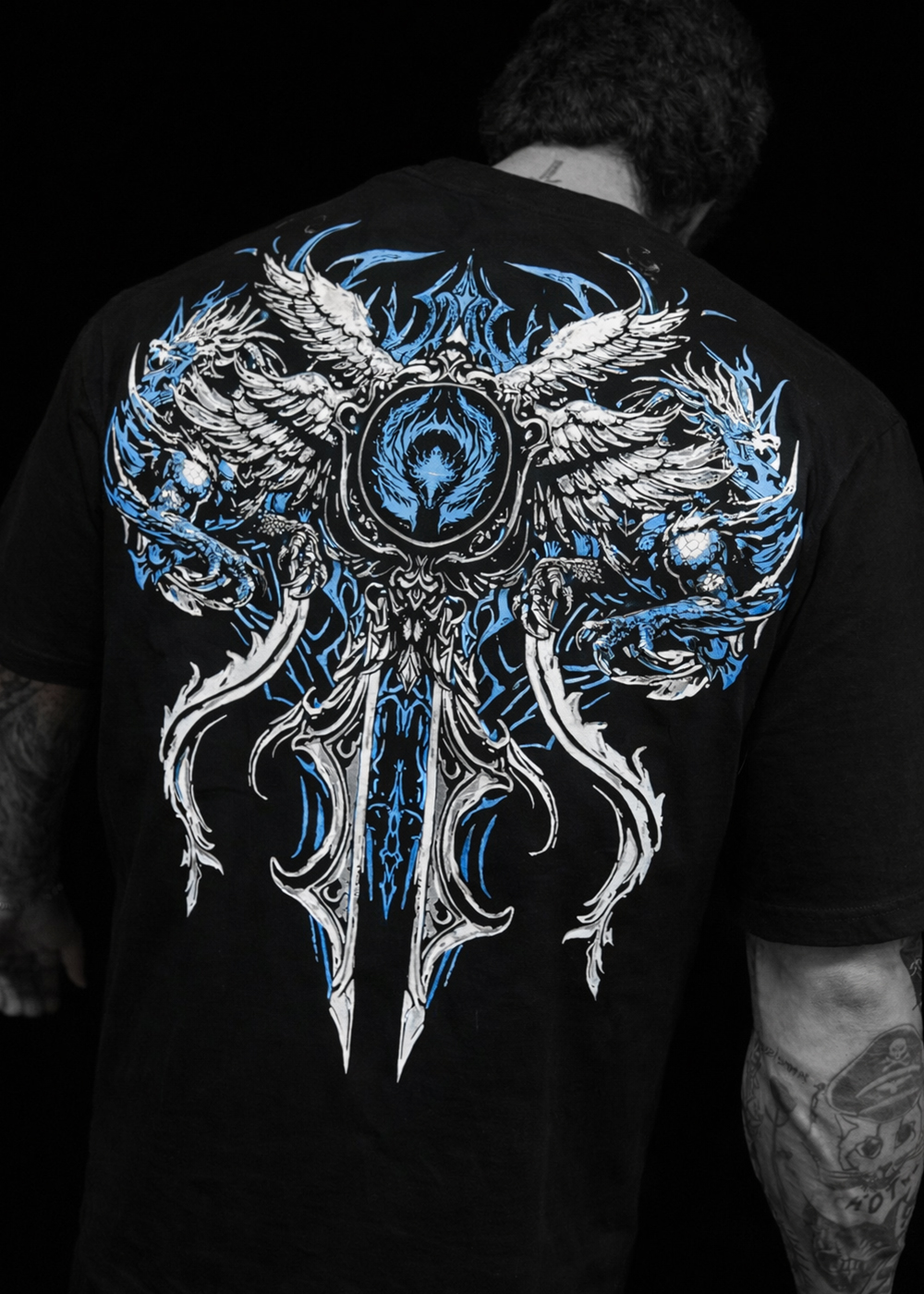 Bloodraven Premium Black Oversized T Shirt For Men - kwabey.com