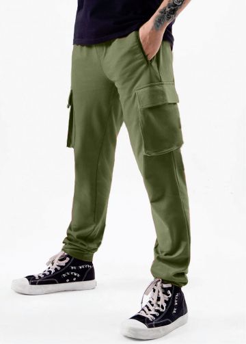 Mens green cargo online joggers