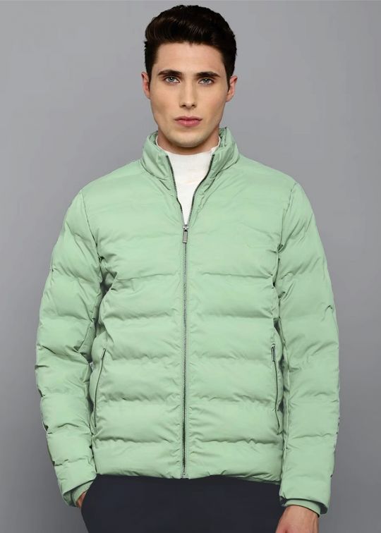 Pista Green Puffer Jacket For Men - kwabey.com