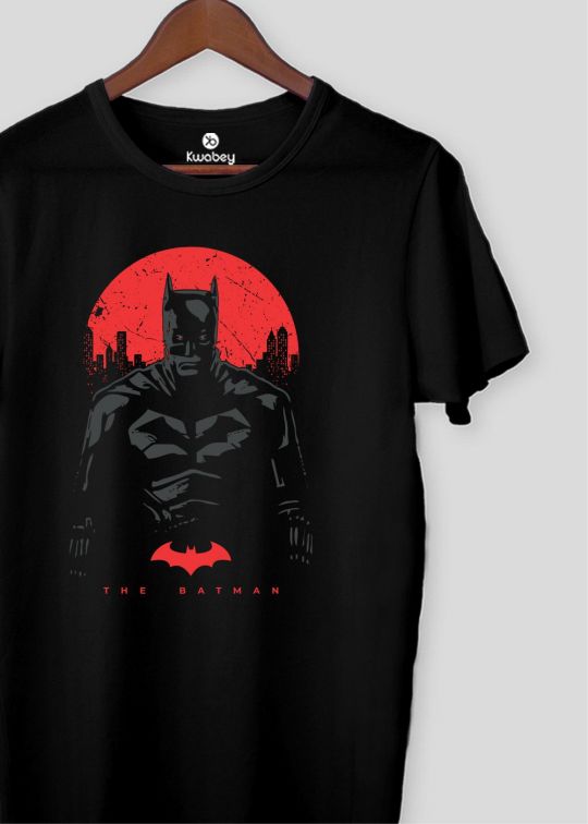 The Batman Black Half Sleeve T Shirt For Men - kwabey.com