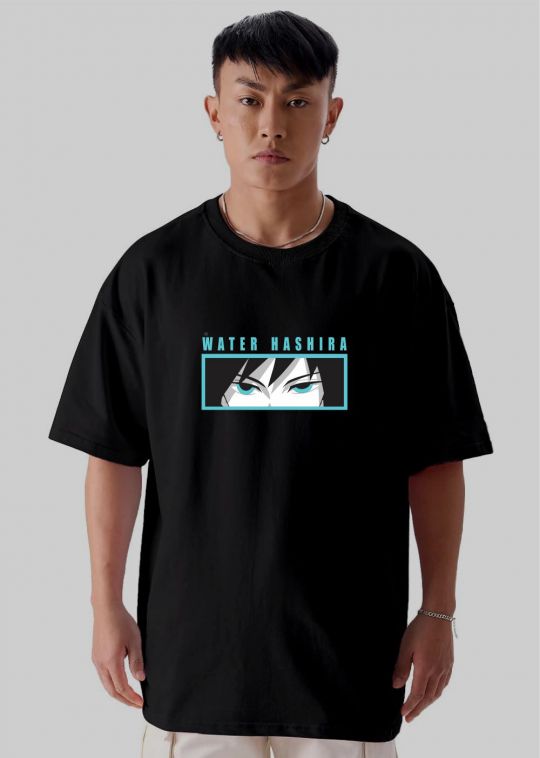 Water Breathing Black Oversized T Shirt For Men - kwabey.com